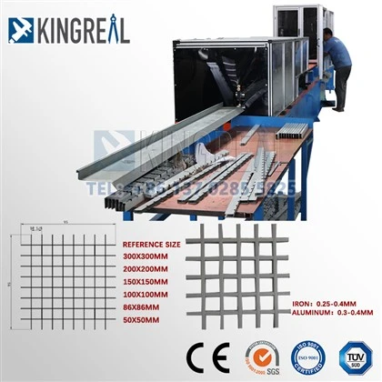Buka jalur produksi grid langit -langit dengan pelindung pelindung